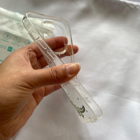 Case Compatible with iPhone 15 Case Clear with Rainbow Dinosaur - Picture 5 of 5